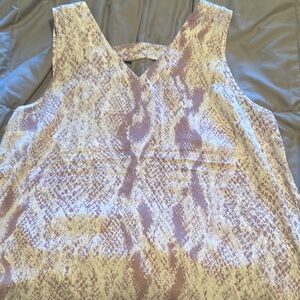 Women's Sleeveless Snake Print Top